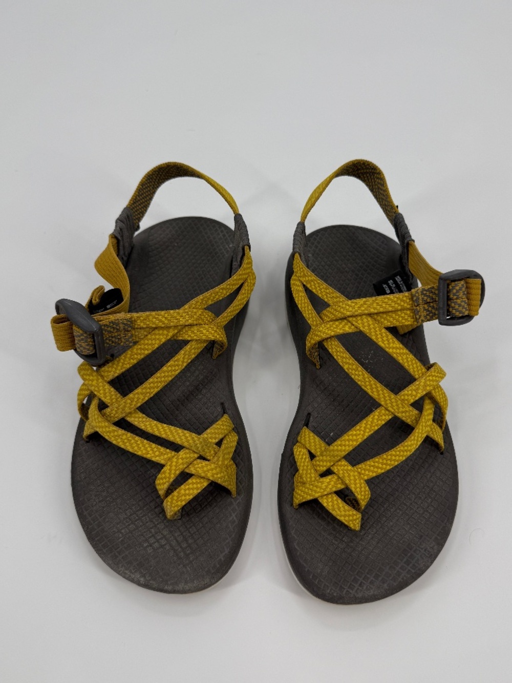 Chaco ZX2 Cloud Double Strap Toe Loop Hiking Sandals Yellow Gorpcore Women 7
